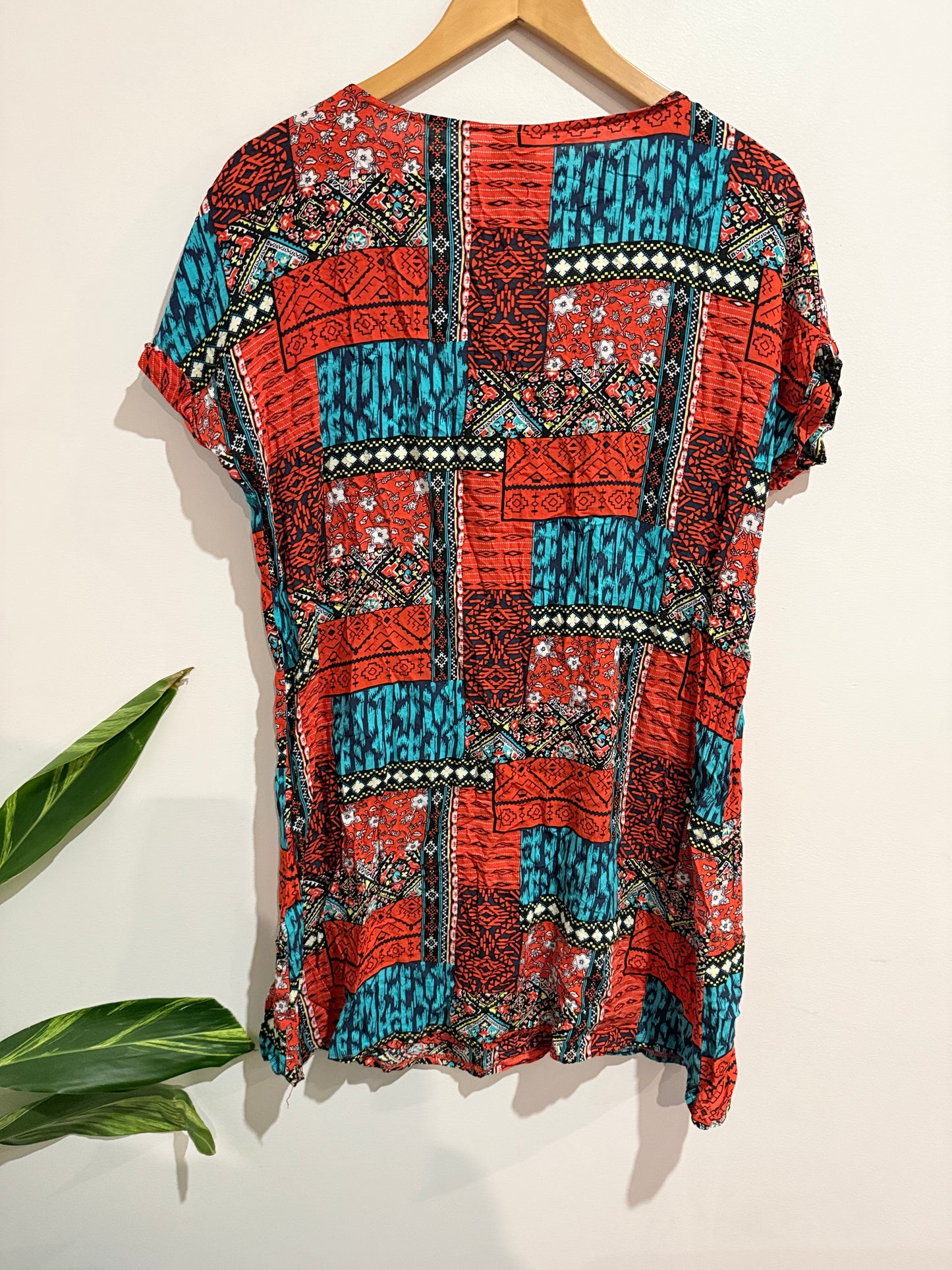 Izabel Patchwork Shift Dress Size 18 | U/Arm to U/Arm 56cm