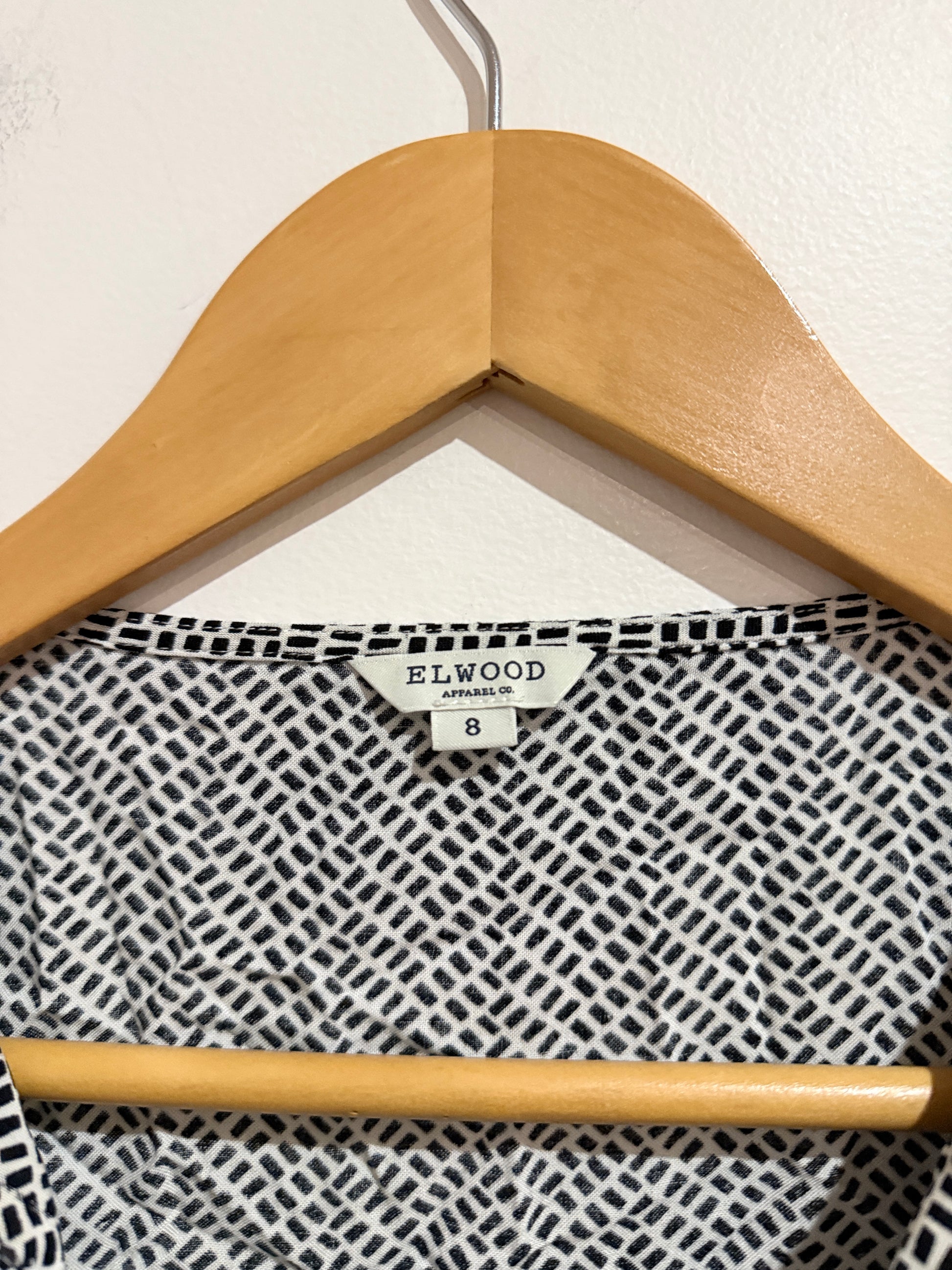 Elwood Chevron Pattern Long Sleeve Shirt Size 8