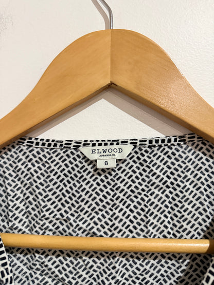 Elwood Chevron Pattern Long Sleeve Shirt Size 8