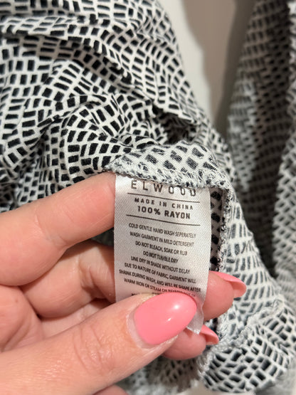 Elwood Chevron Pattern Long Sleeve Shirt Size 8