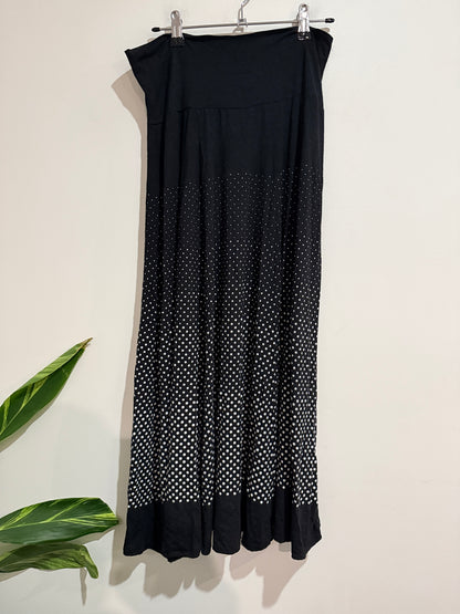Brand Unknown Polka Dot Pattern Maxi Skirt Size Waist 74cm