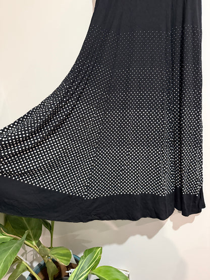 Brand Unknown Polka Dot Pattern Maxi Skirt Size Waist 74cm