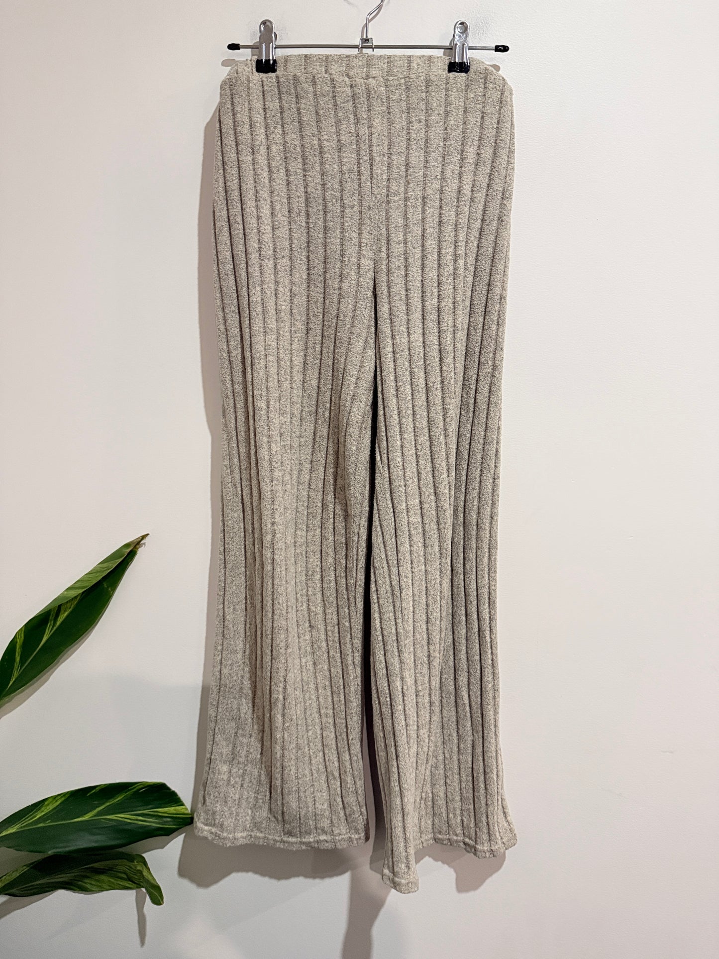 Shein Ribbed Knit Wide-leg Pants Size 12Y