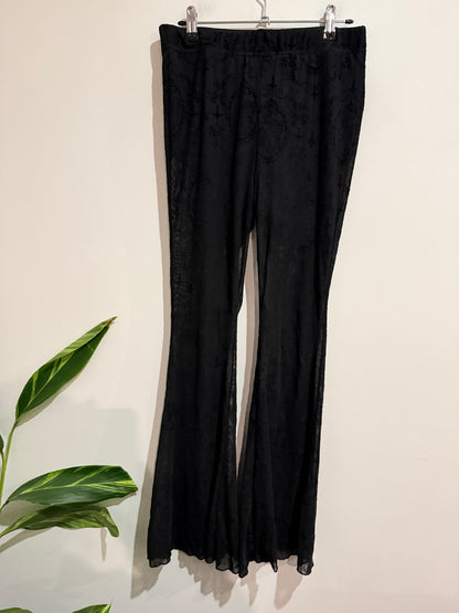 Brand Unknown Lace Flare Pants Size L | Waist 74cm