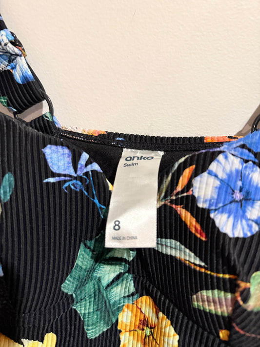 Anko Floral Ruched Tankini Top Size 8