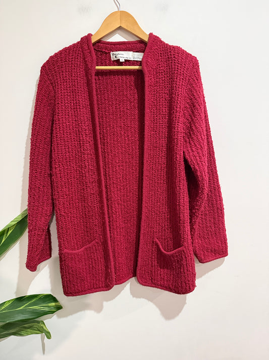 Western Connection Textured Knit Cardigan Size S