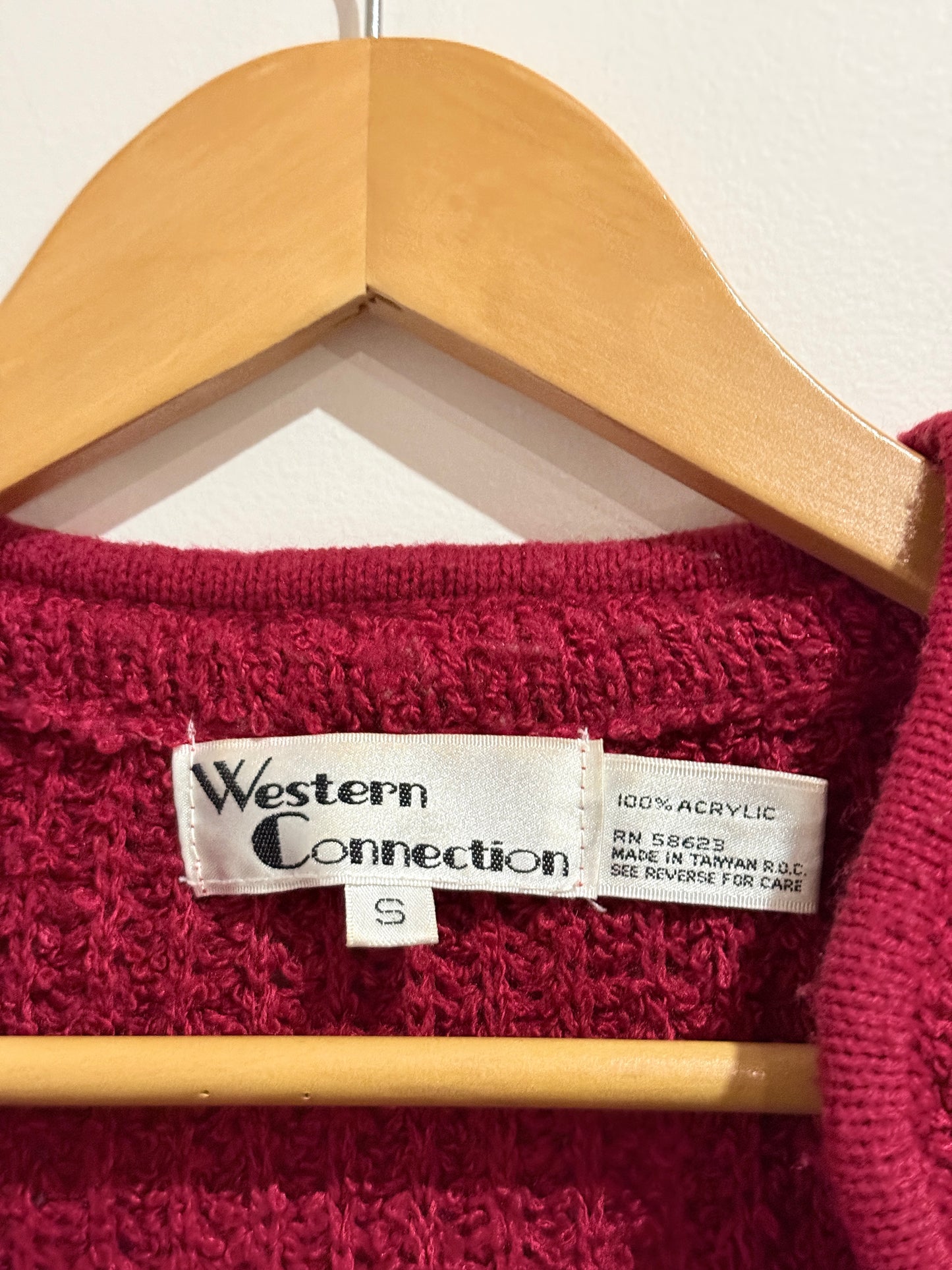Western Connection Textured Knit Cardigan Size S
