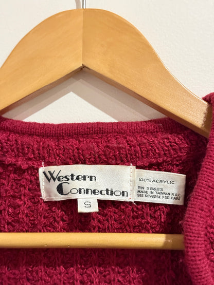 Western Connection Textured Knit Cardigan Size S