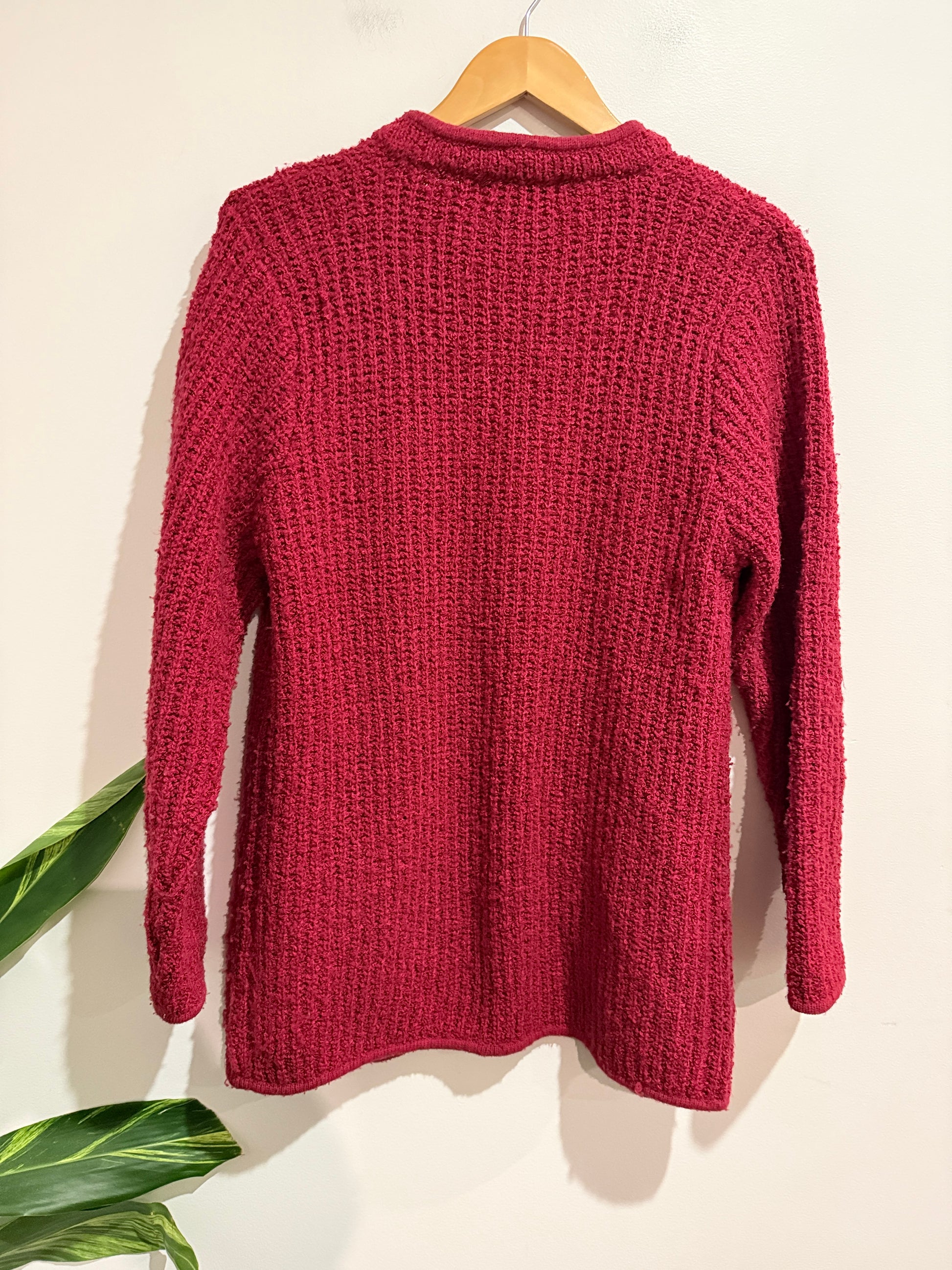 Western Connection Textured Knit Cardigan Size S