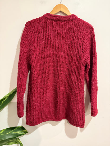Western Connection Textured Knit Cardigan Size S