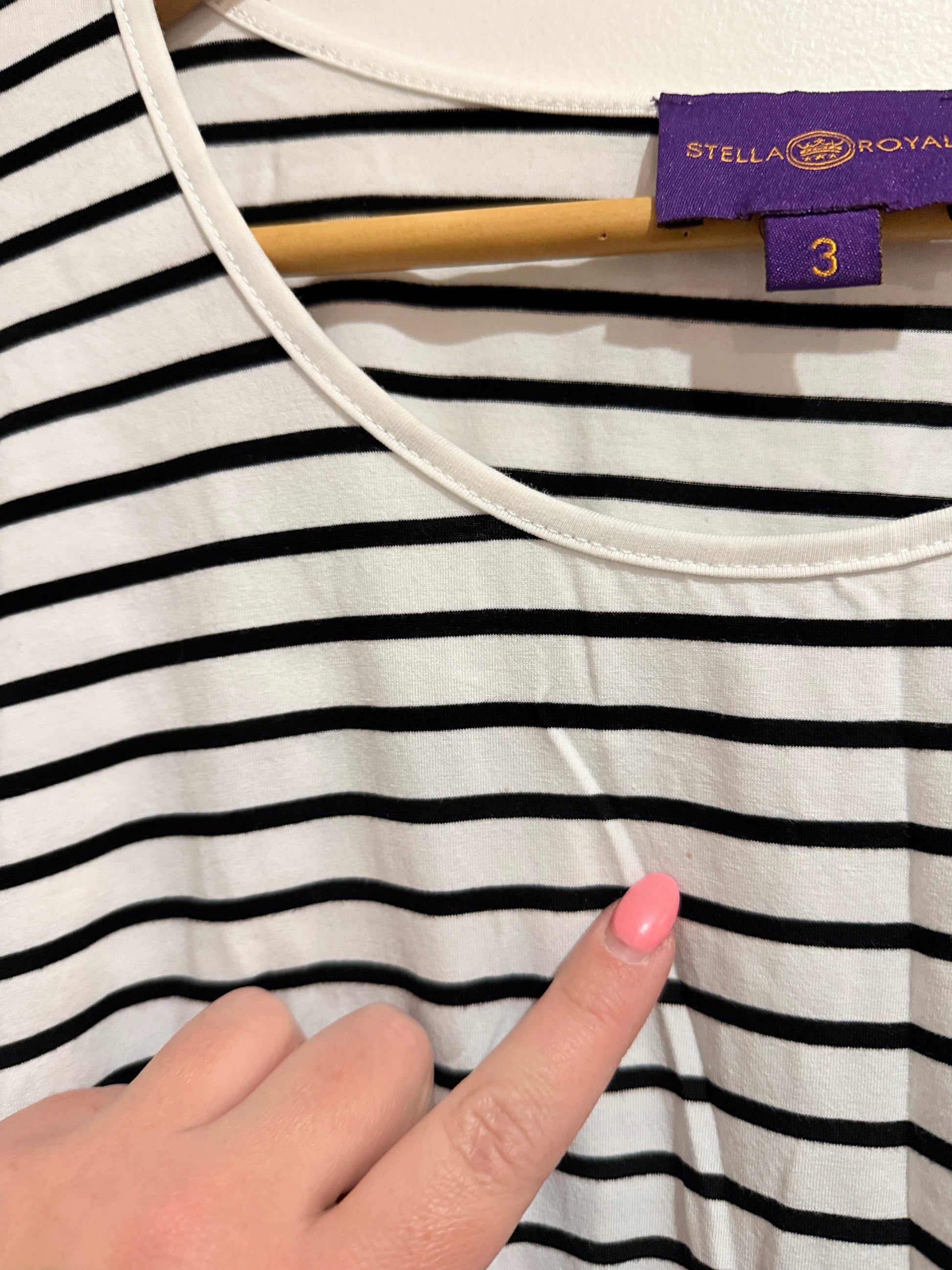 Stella Royal Striped Tunic Dress Size 3