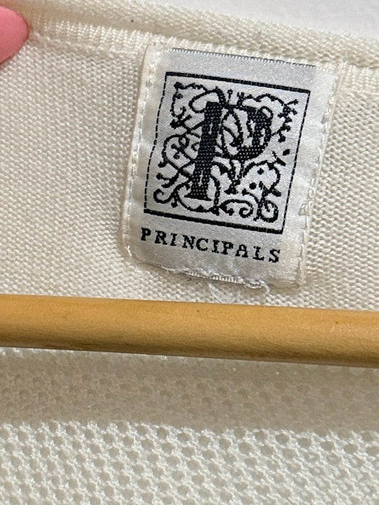 Principals V-neck Knit Tunic Sweater Size U/Arm to U/Arm 55cm