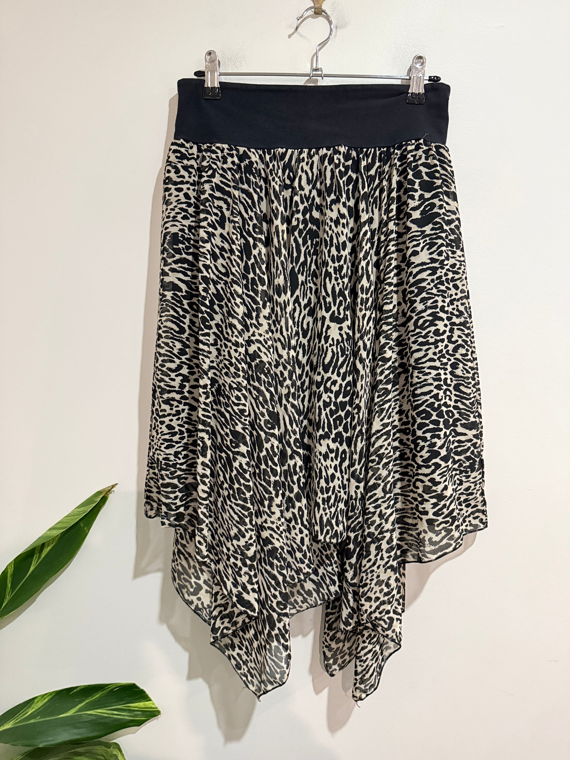 Brand Unknown Crepe Midi Skirt Size Waist 72cm