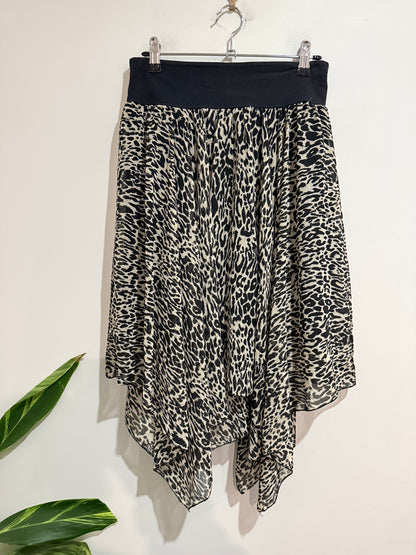 Brand Unknown Crepe Midi Skirt Size Waist 72cm