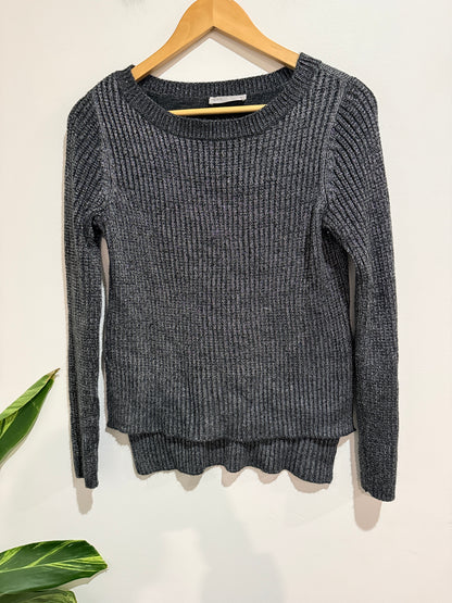 Spirit Ribbed-knit Crewneck Sweater Size S