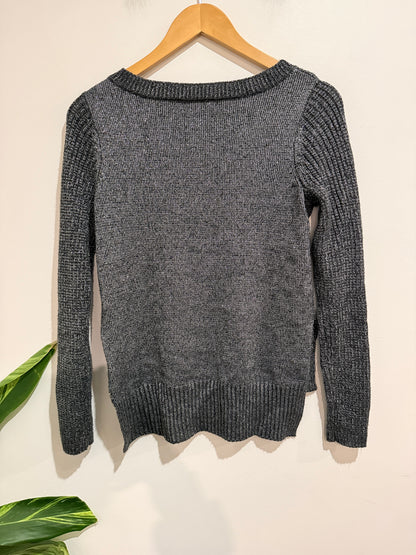 Spirit Ribbed-knit Crewneck Sweater Size S