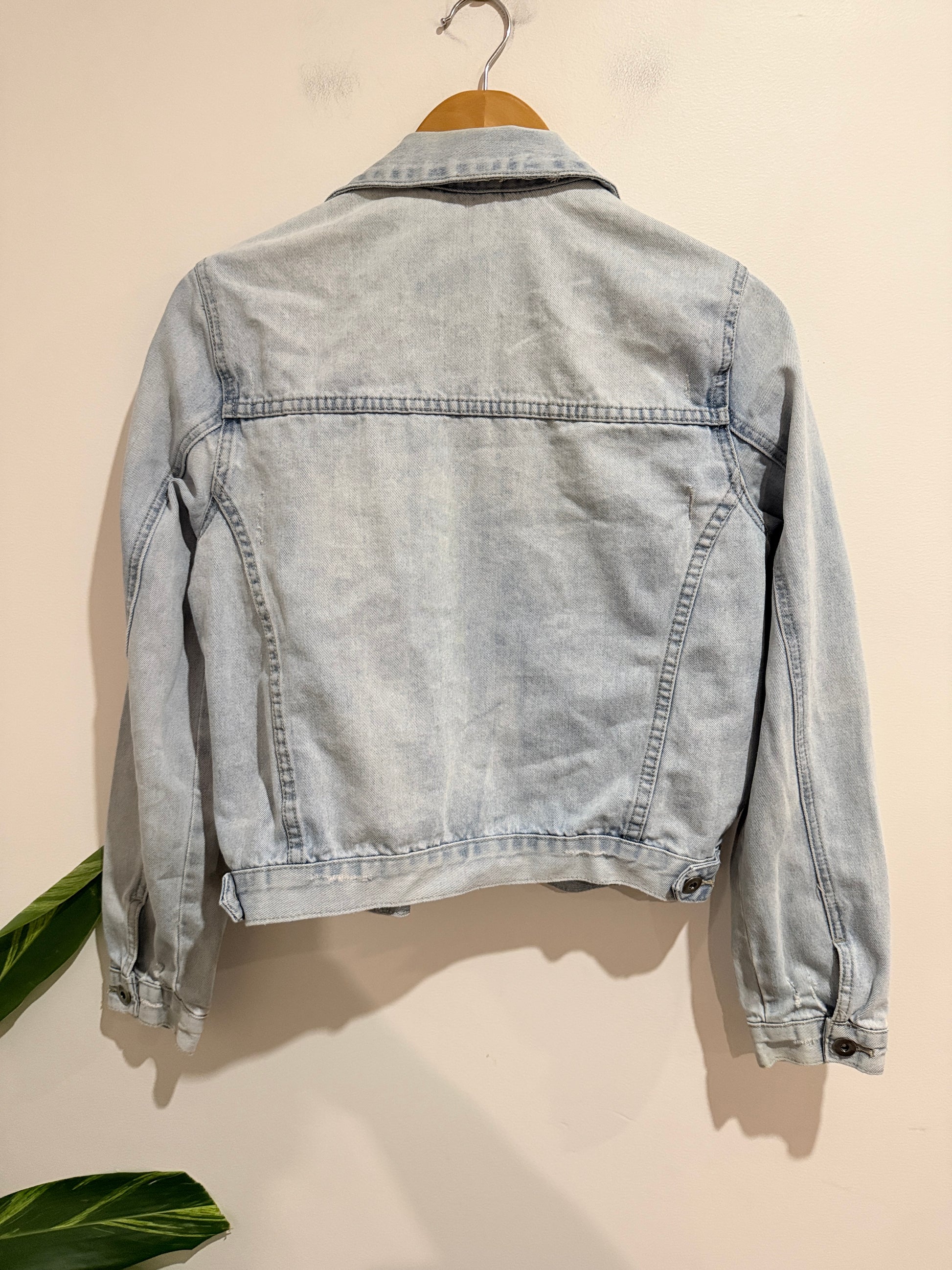 Fabric: Light-wash Denim Jacket Size 12