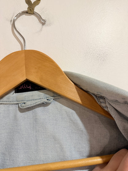 Fabric: Light-wash Denim Jacket Size 12