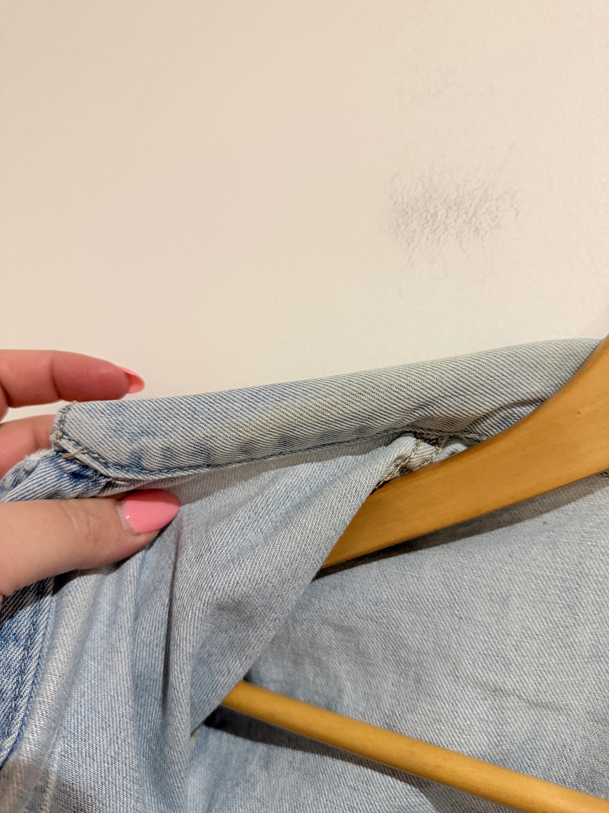 Fabric: Light-wash Denim Jacket Size 12
