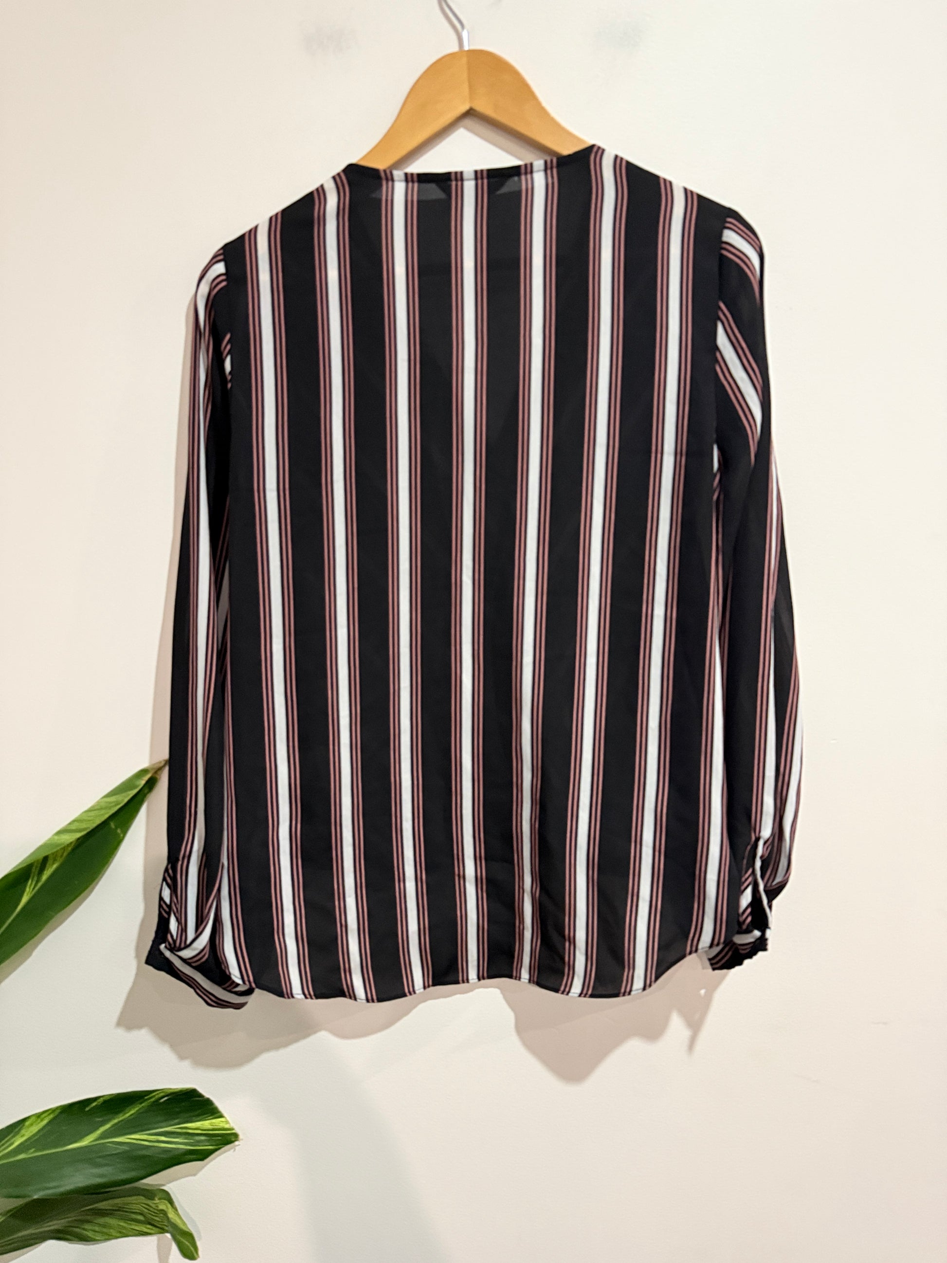 Portmons Faux-wrap Shirt Size 10