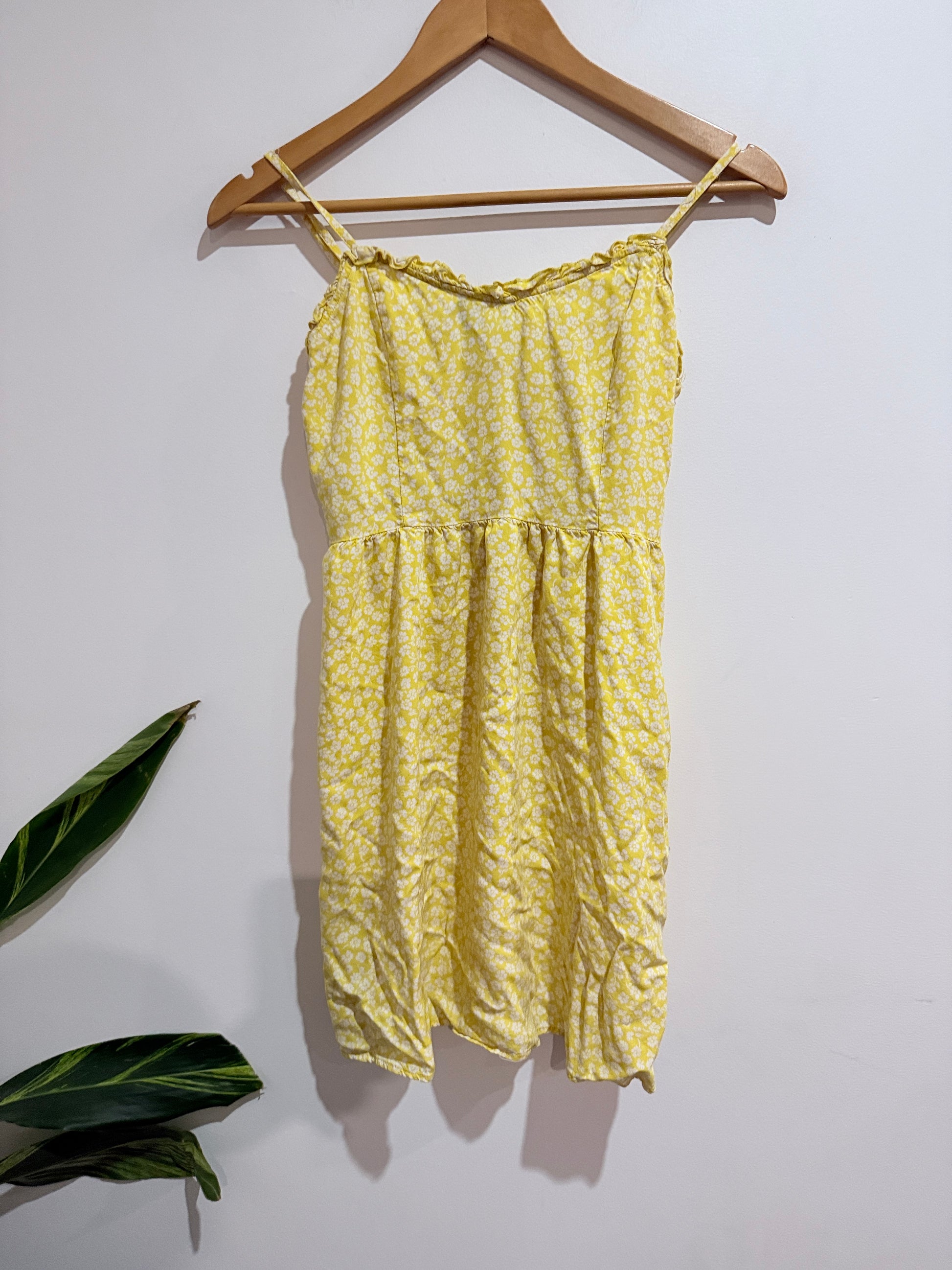 H & M Divided Floral Mini Dress Size 8