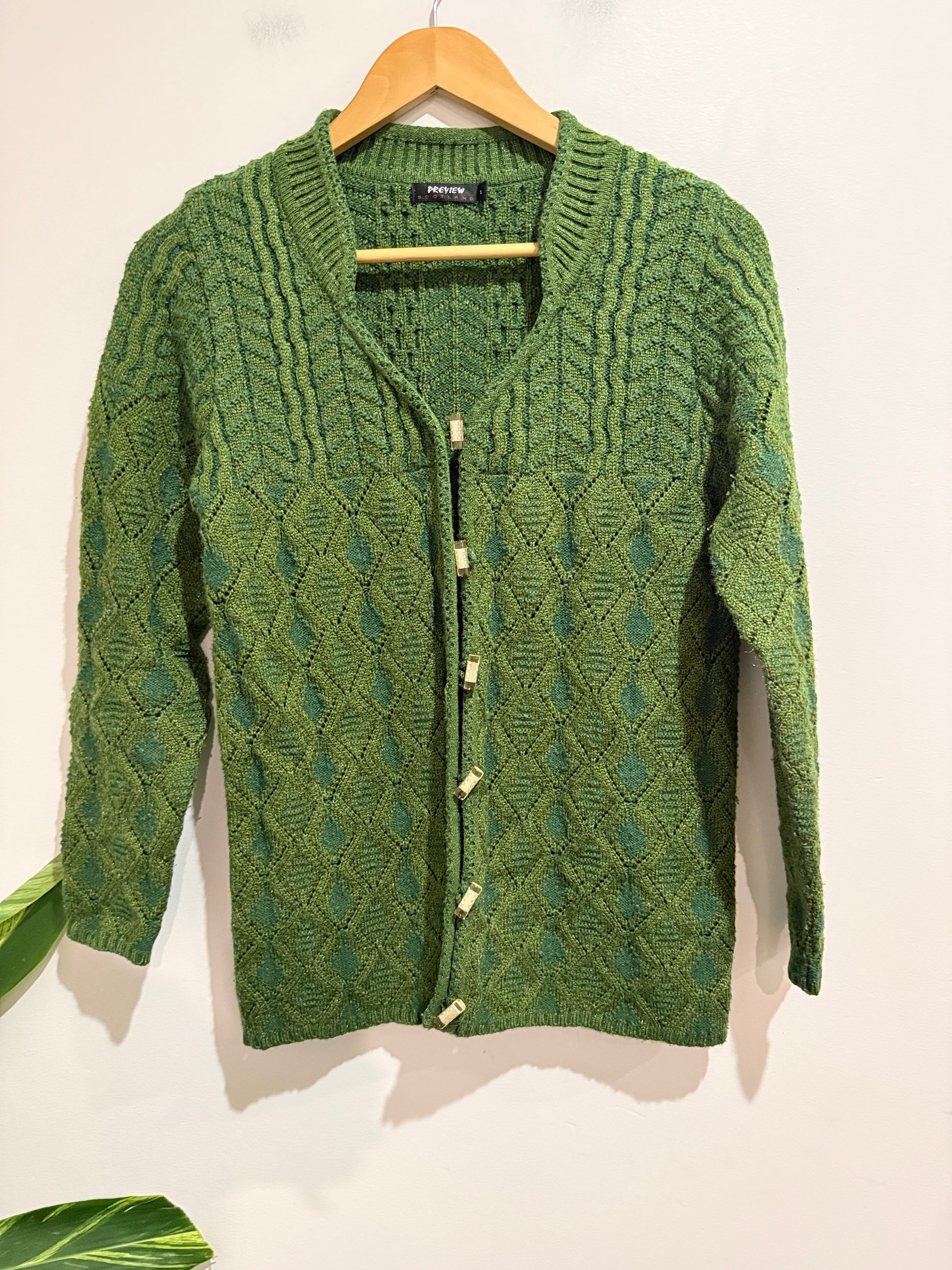 Preview Cable-knit Cardigan Size L