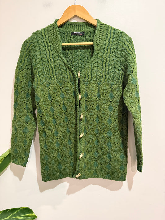 Preview Cable-knit Cardigan Size L