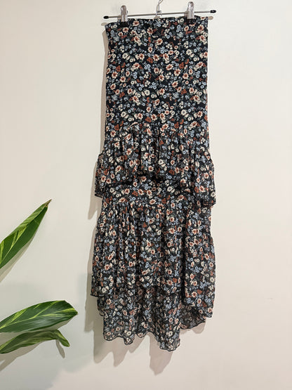 Spirit Floral Tiered Midi Dress Size 8