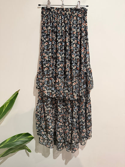 Spirit Floral Tiered Midi Dress Size 8