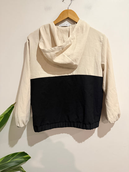 Zara Colorblock Quarter-zip Hoodie Size 13-14