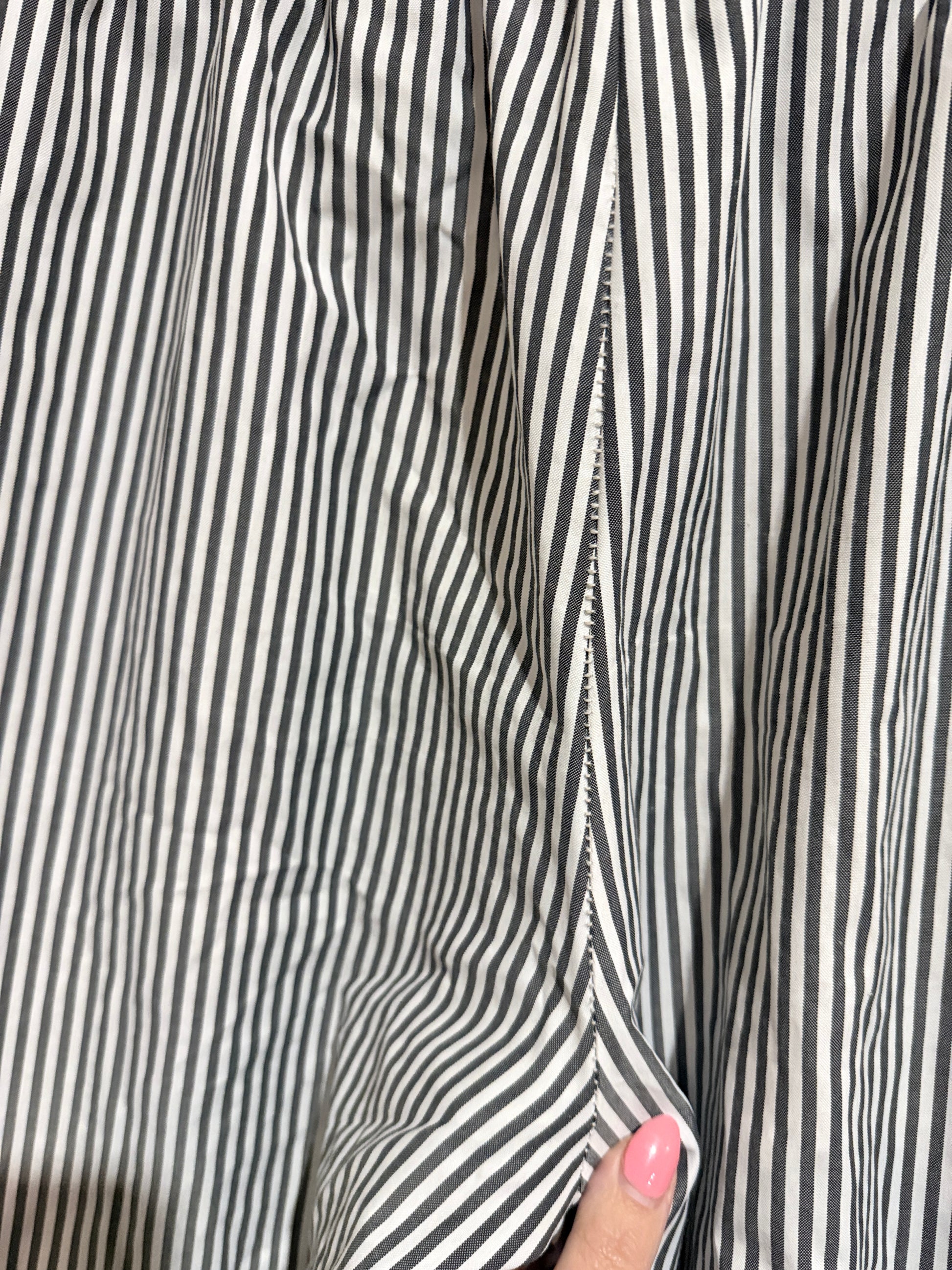 Brand Unknown Striped Wide-leg Trousers Size L | Waist 74cm