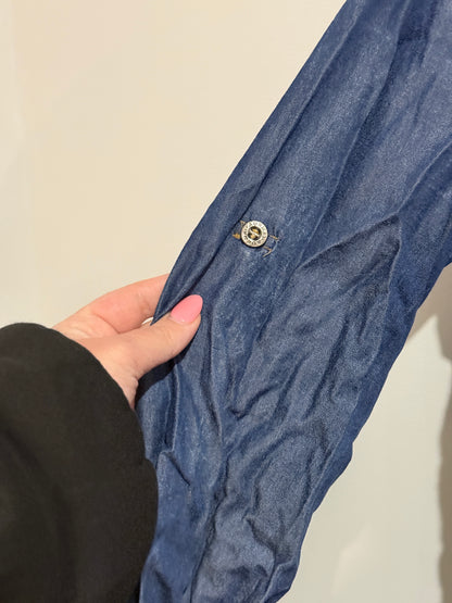 Shining Denim Maxi Dress Size 2XL | U/Arm to U/Arm 59cm