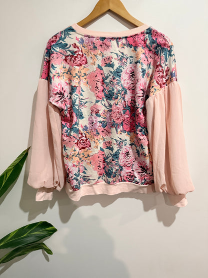 Charlo Floral Sweatshirt Size 8