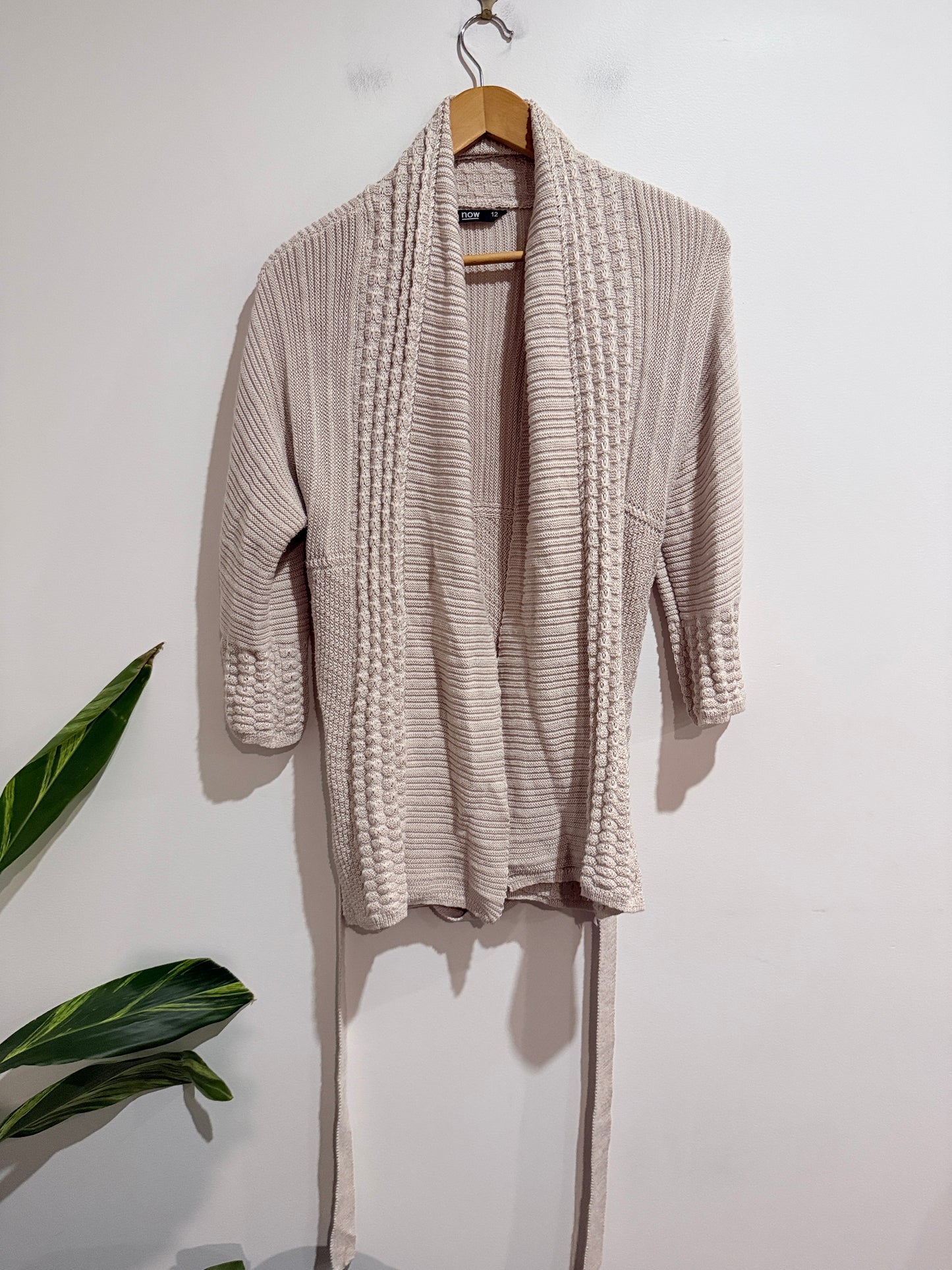 Now Chunky Knit Cardigan Size 12
