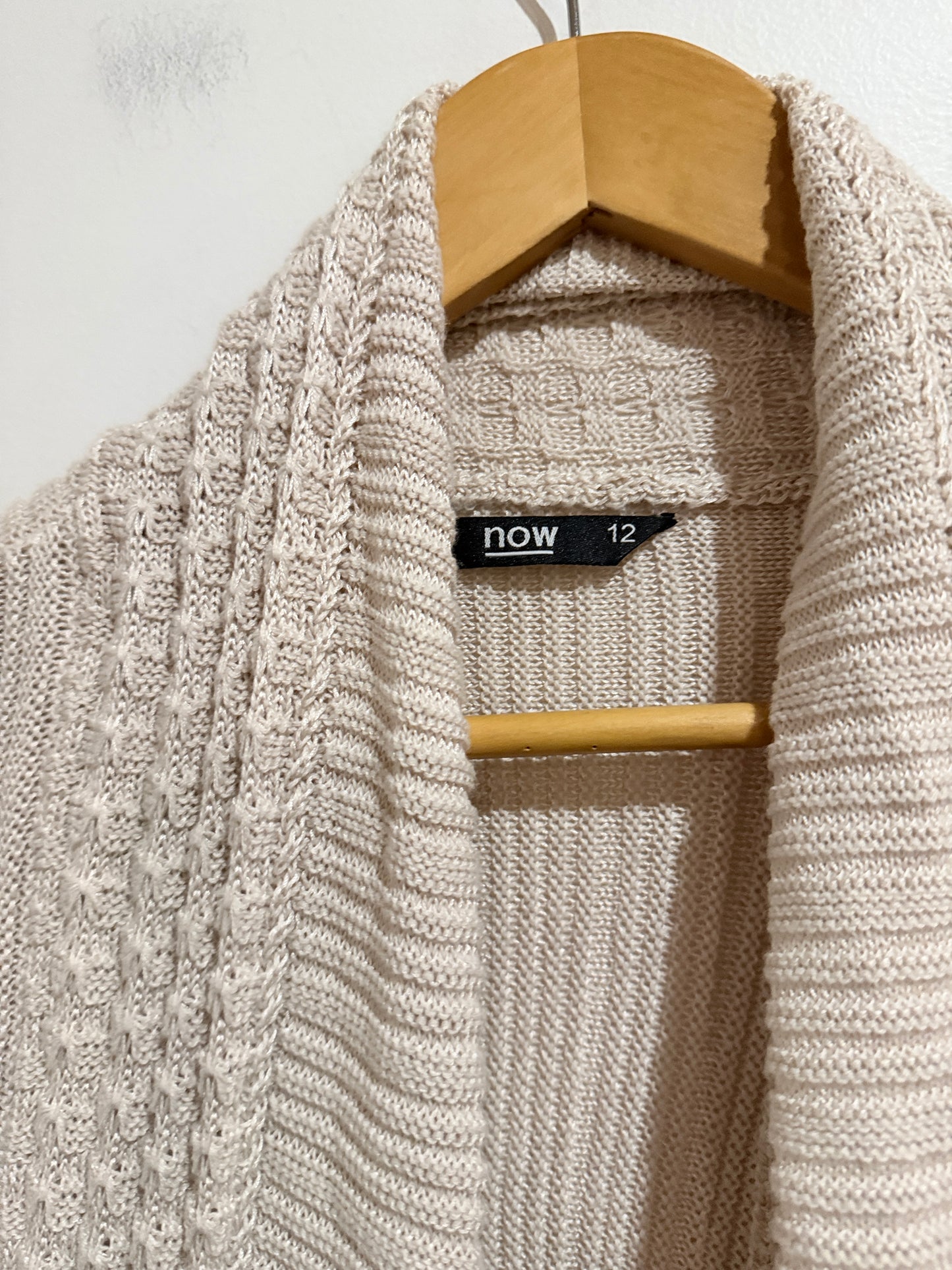 Now Chunky Knit Cardigan Size 12