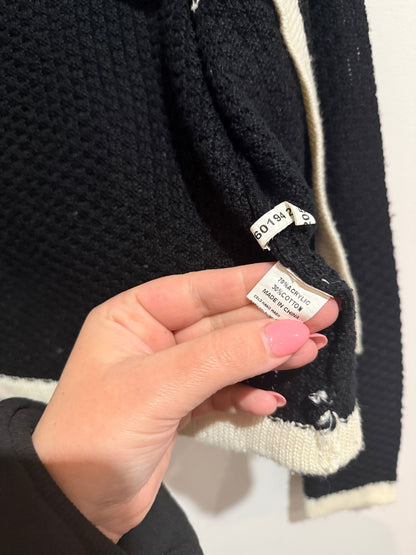 Chic A Booti Cropped Open-front Cardigan Size M