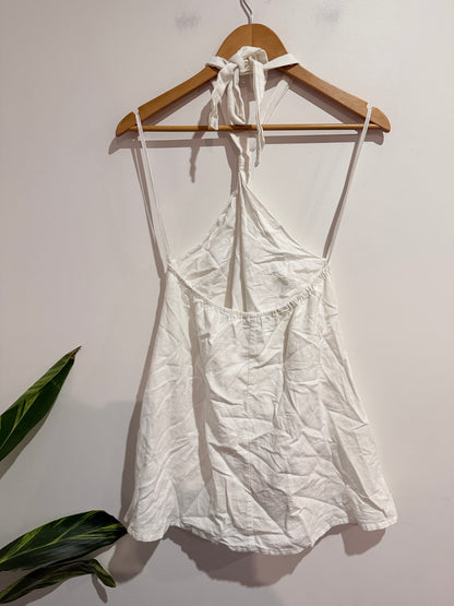 Bamboo Blonde Halter Mini Dress Size 8