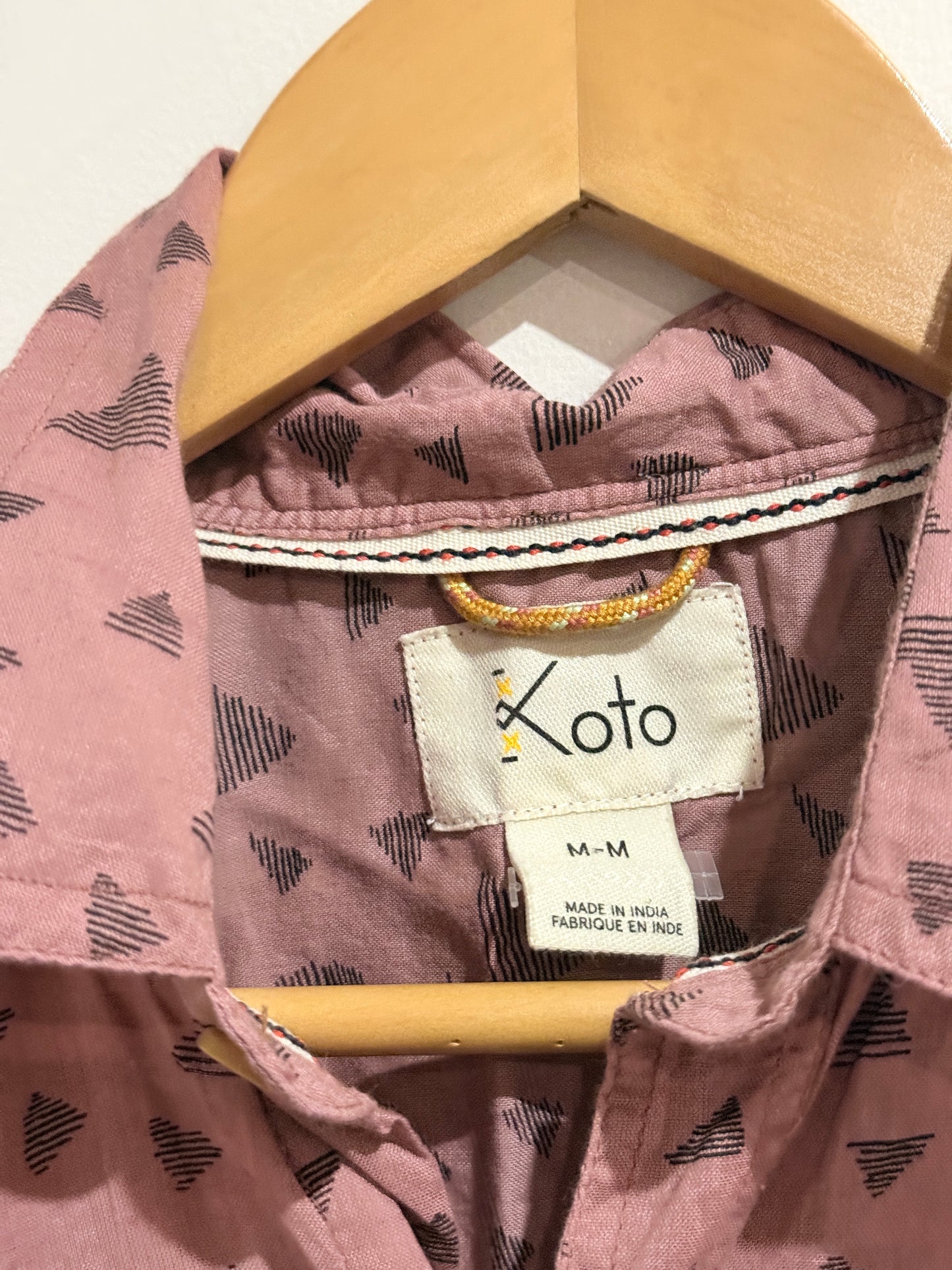 Koto Button-down Shirt Size M-M | U/Arm to U/Arm 55cm