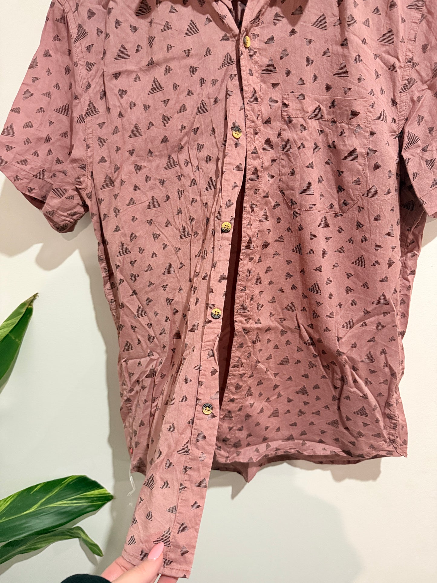 Koto Button-down Shirt Size M-M | U/Arm to U/Arm 55cm