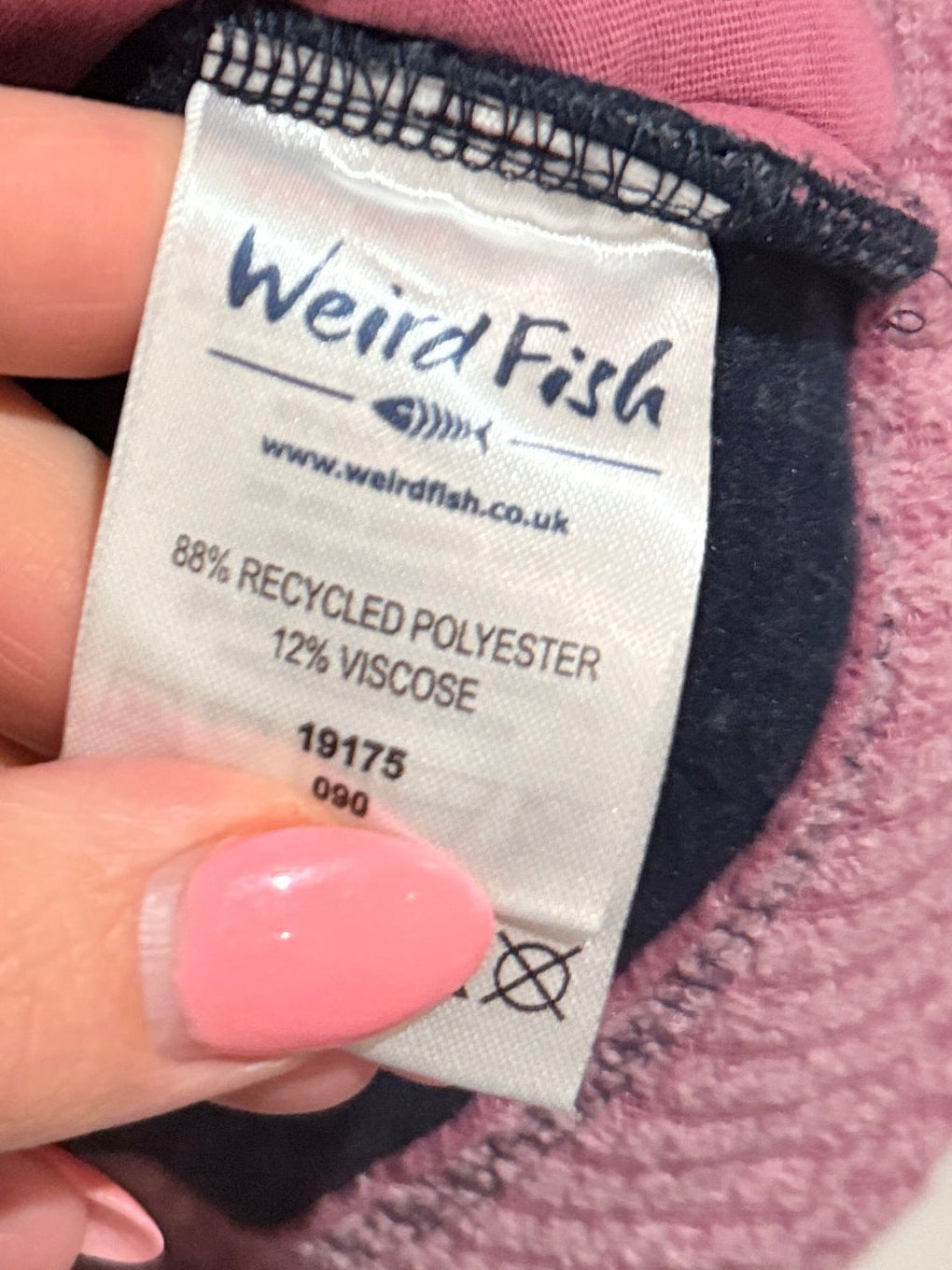 Weird Fish Full Zip Grid Fleece Size 12