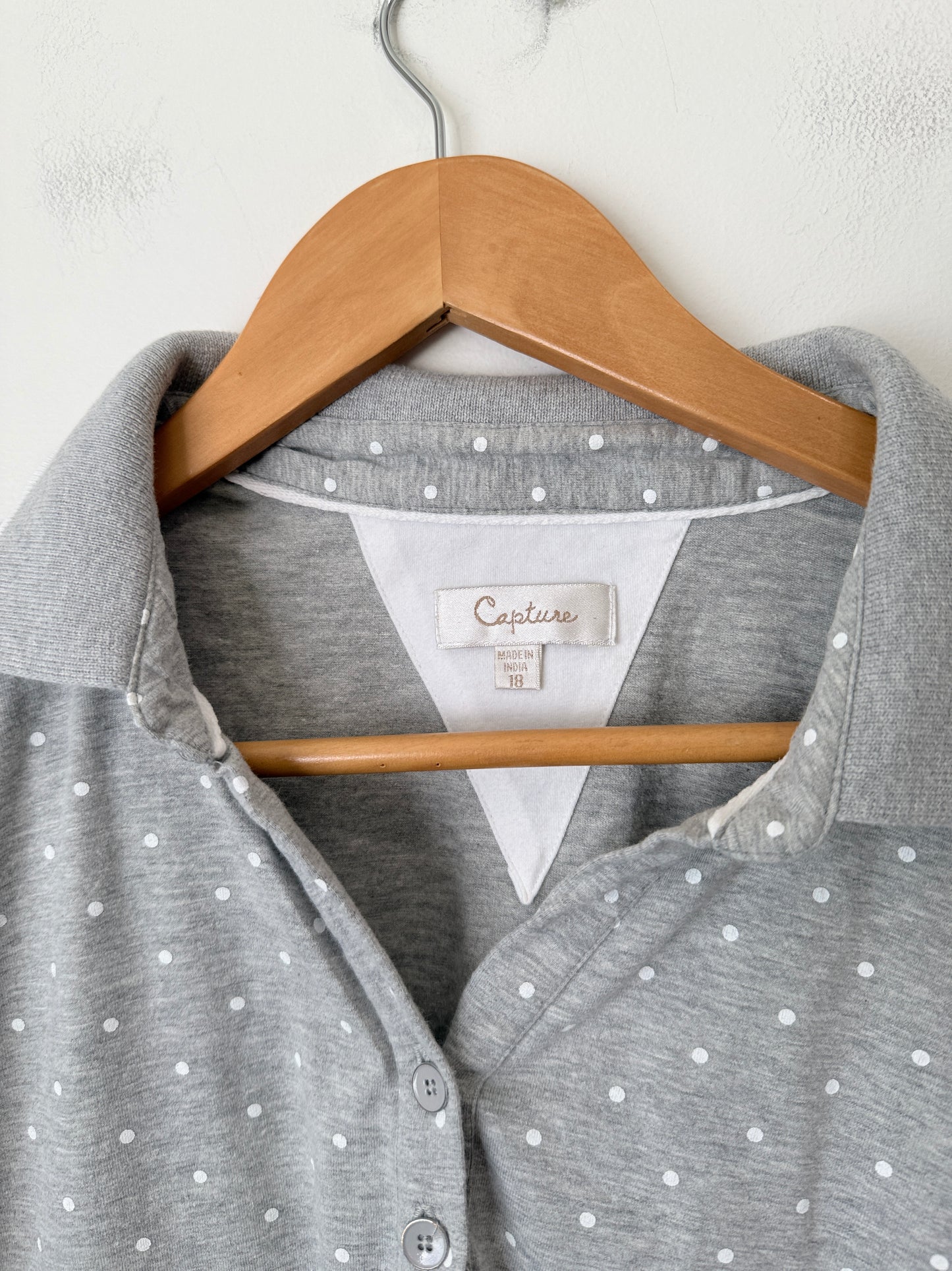 Capture Polka Dot Polo Shirt Size 10