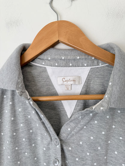 Capture Polka Dot Polo Shirt Size 10