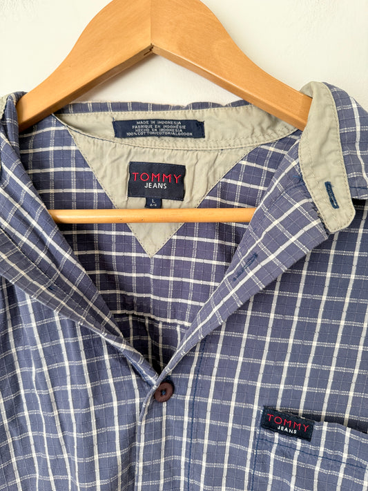 Tommy Jeans Checkered Shirt Size L | G/G