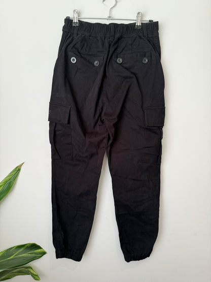 White Denim Kids Cargo Trousers
