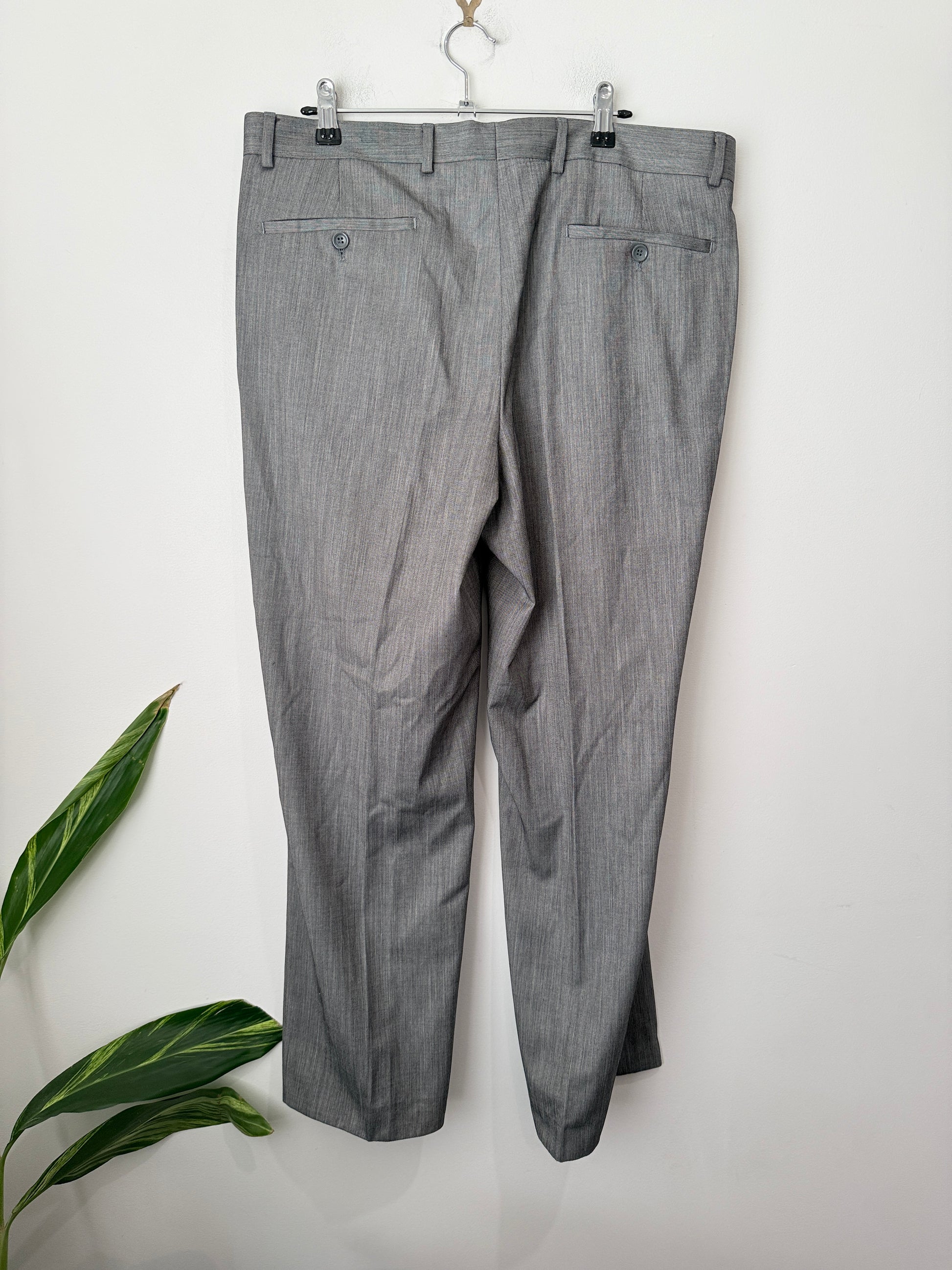 Emfur Textured Trousers Size U/Arm to U/Arm 48cm