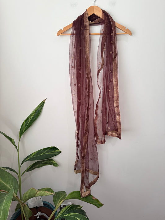Embellished Net Dupatta