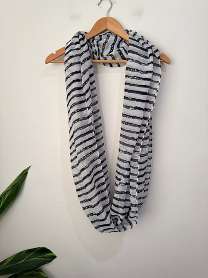 Striped Loop Scarf Size One Size
