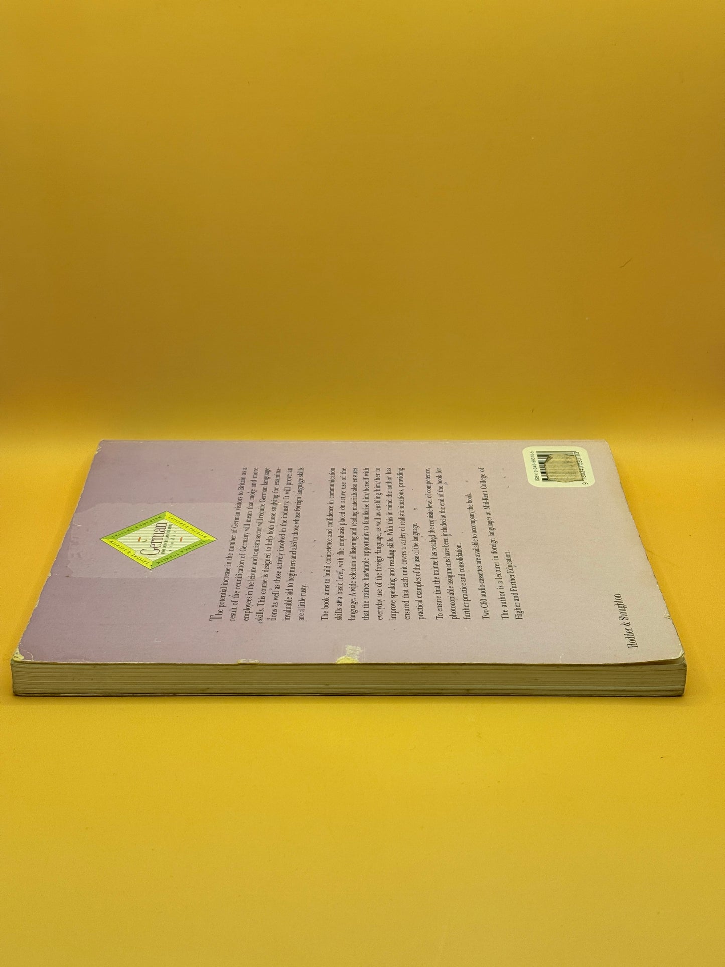 German for Leisure and Tourism Studies by Christine Pleines
