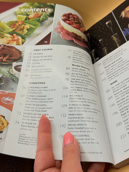 Cuisine – Issue 107, November 2004