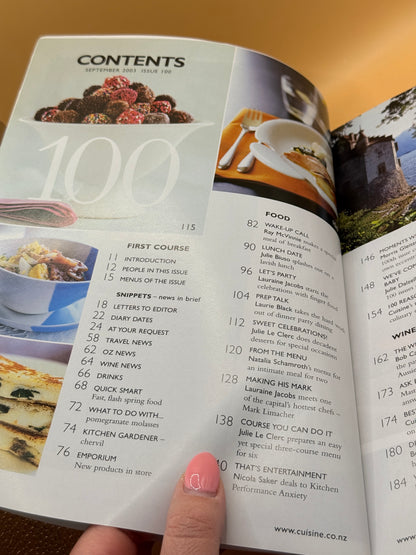 Cuisine – Issue 100, September 2003